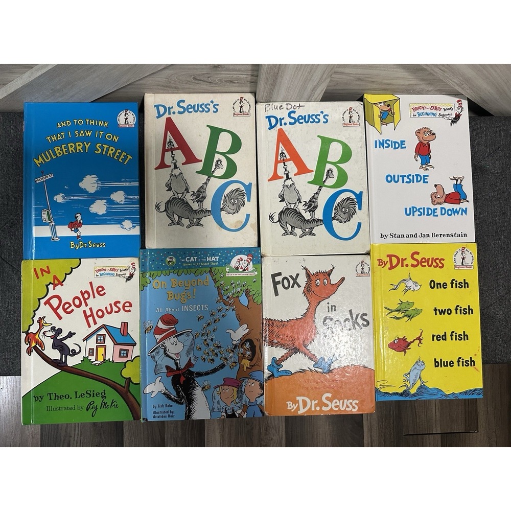 Lot of 8 Dr. Seuss I Can Read Beginner Children's Hardcover Books